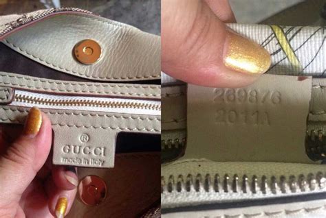 real vs fake gucci label|check gucci serial number.